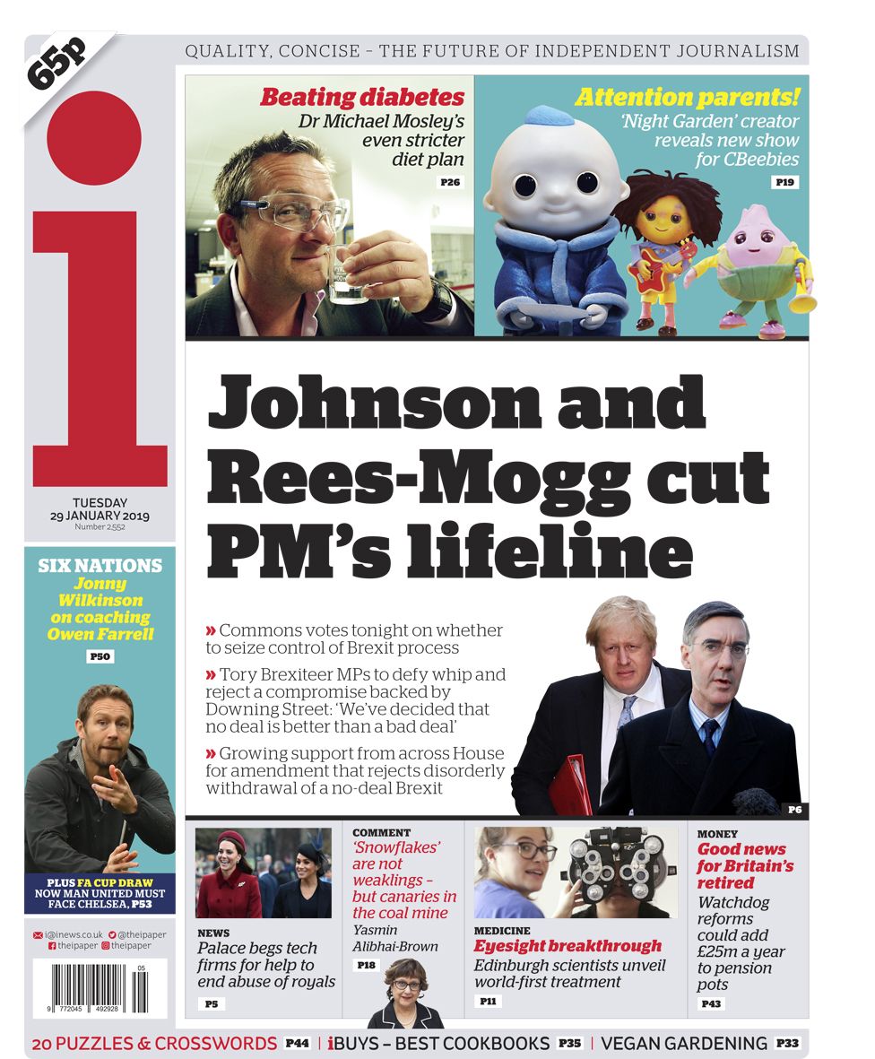 i front page - 29/01/19