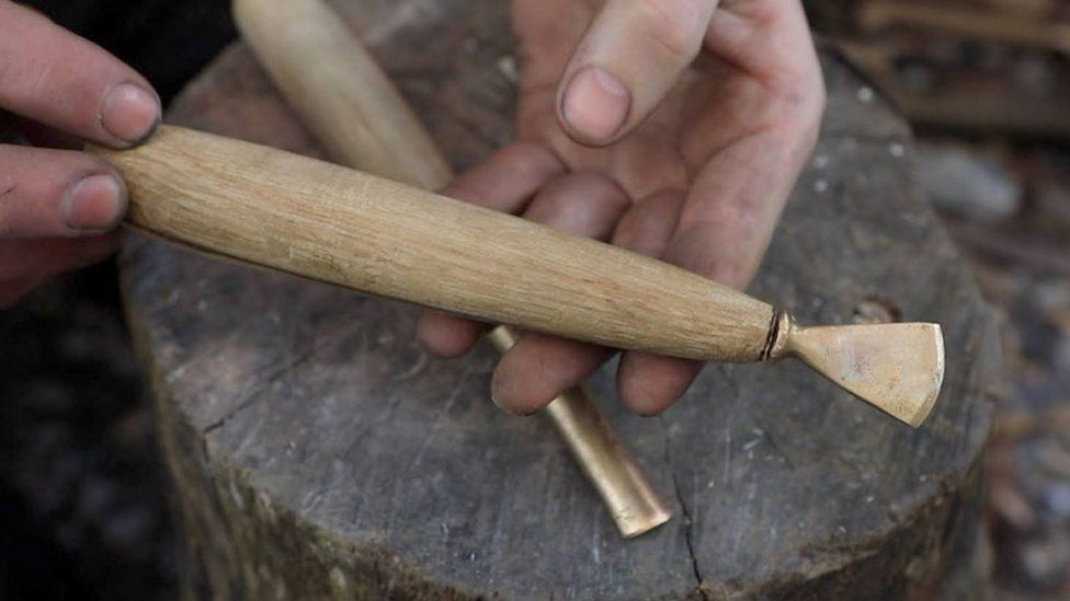 Bronze Age replica chisel from Must Farm