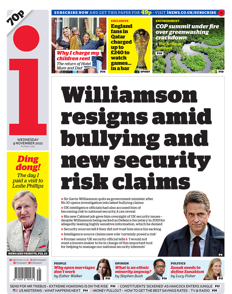 Williamson Forced Out And Hancock Enters Jungle Bbc News