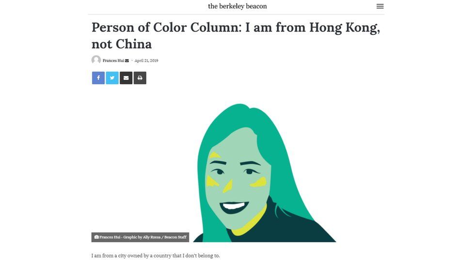 Frances Hui's column in the Emerson College student paper