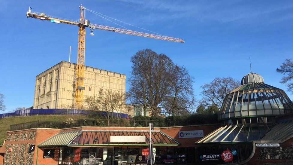 Covid Norwich Shopping Centre Food Court Becomes Mass Vaccination Hub c News