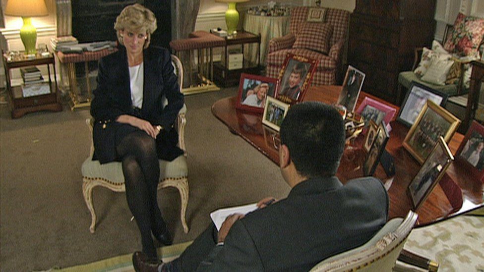 Martin Bashir interviewing Princess Diana