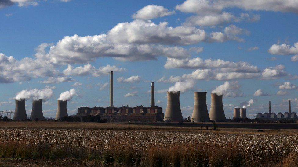 An Eskom-operated coal-fired power plant in Mpumalanga province