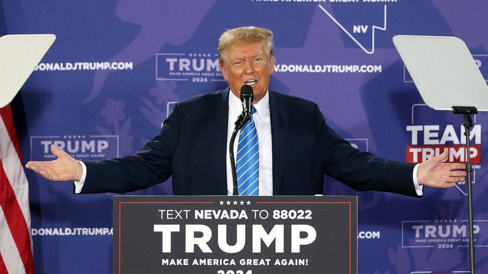 Trump campaigning in Nevada