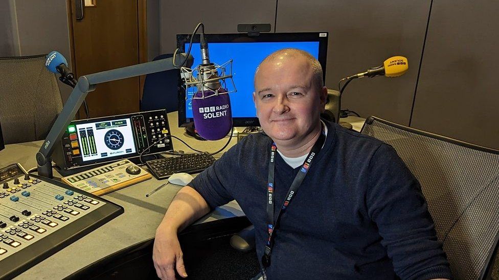 Paul Miller in the BBC radio studio