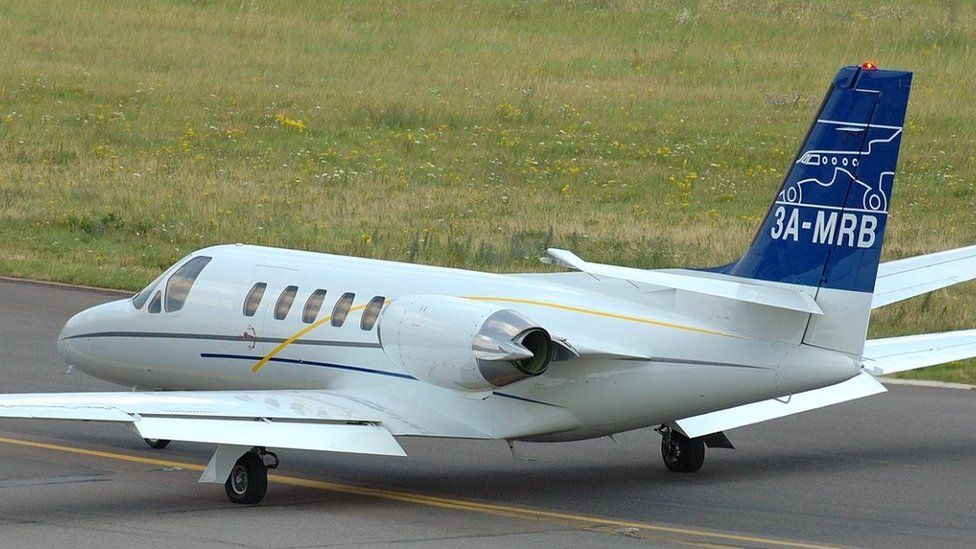 Cessna 551 Citation сфотографирован в Люксембурге (архивное фото)