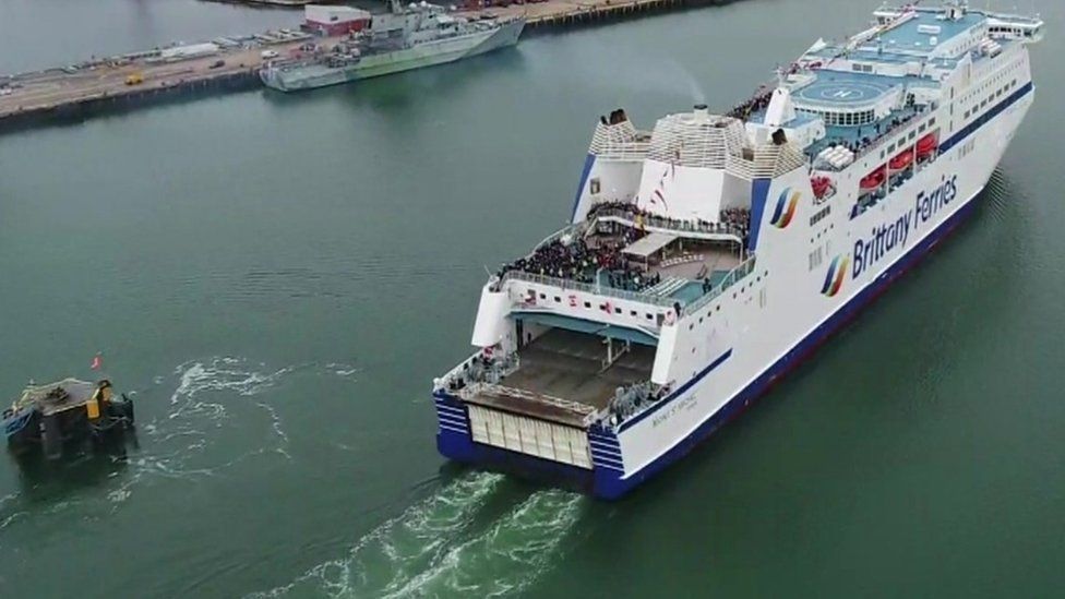 The Brittany Ferries ship Mont St Michel