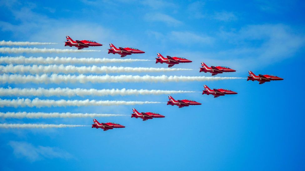 Jersey International Air Display flies into action BBC News