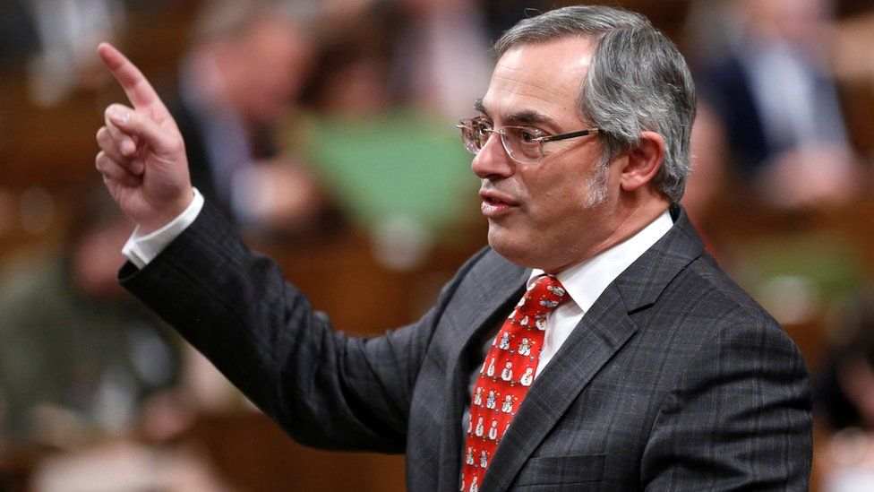Canadian MP Tony Clement pictured in the House of Commons in Ottawa