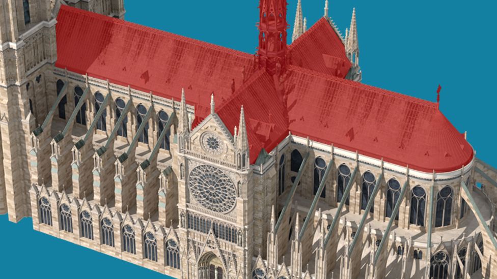 Graphic image of Notre-Dame