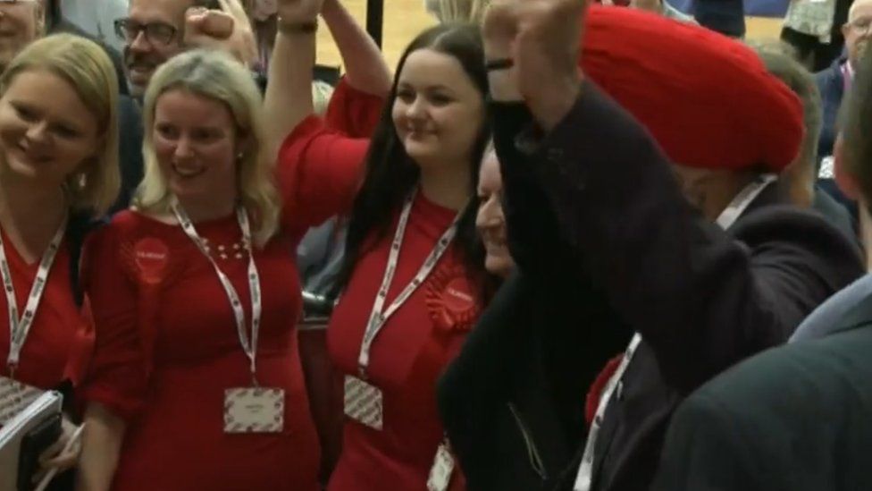 Labour celebrate at Reading count