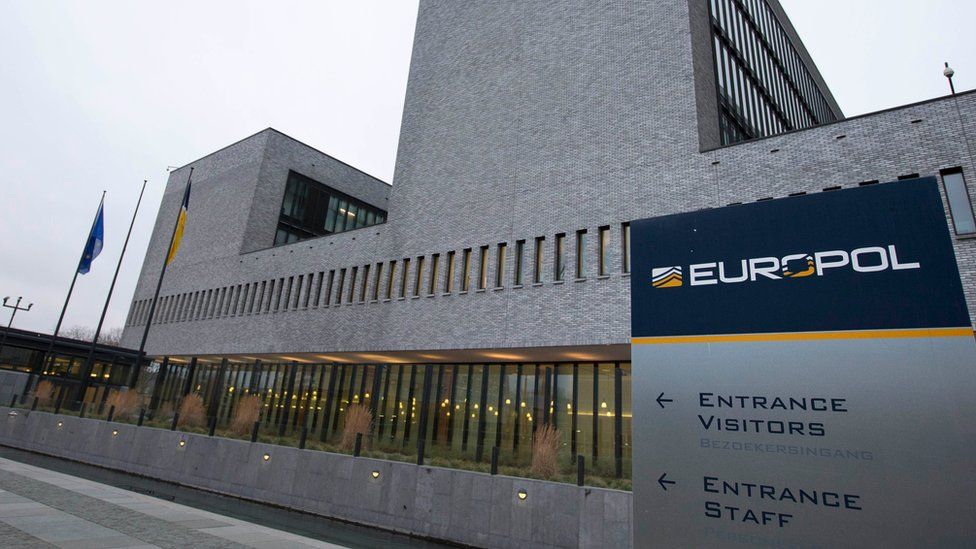 Europol headquarters at the Hague in the Netherlands.