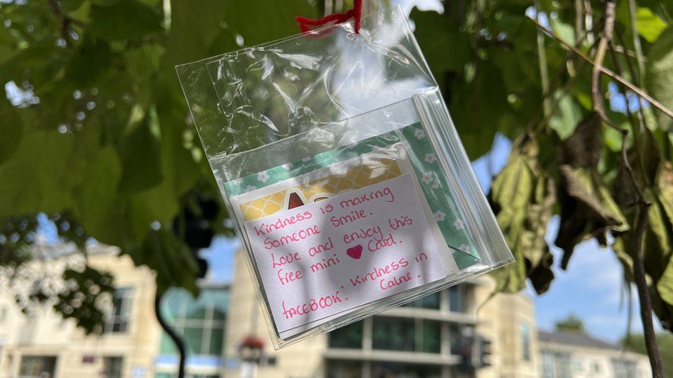 Kindness package on a tree