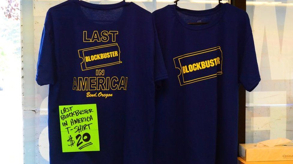 Last Blockbuster in America T-shirt for sale