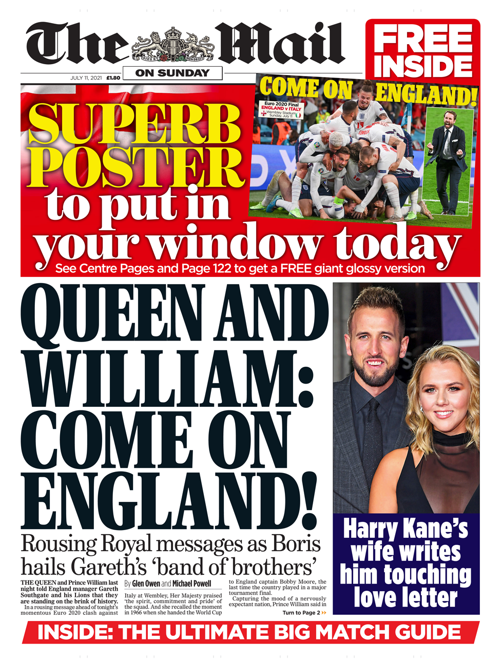 The Mail on Sunday 11 July 2021