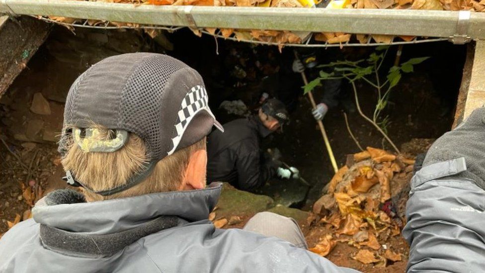 Police searching Castle Park