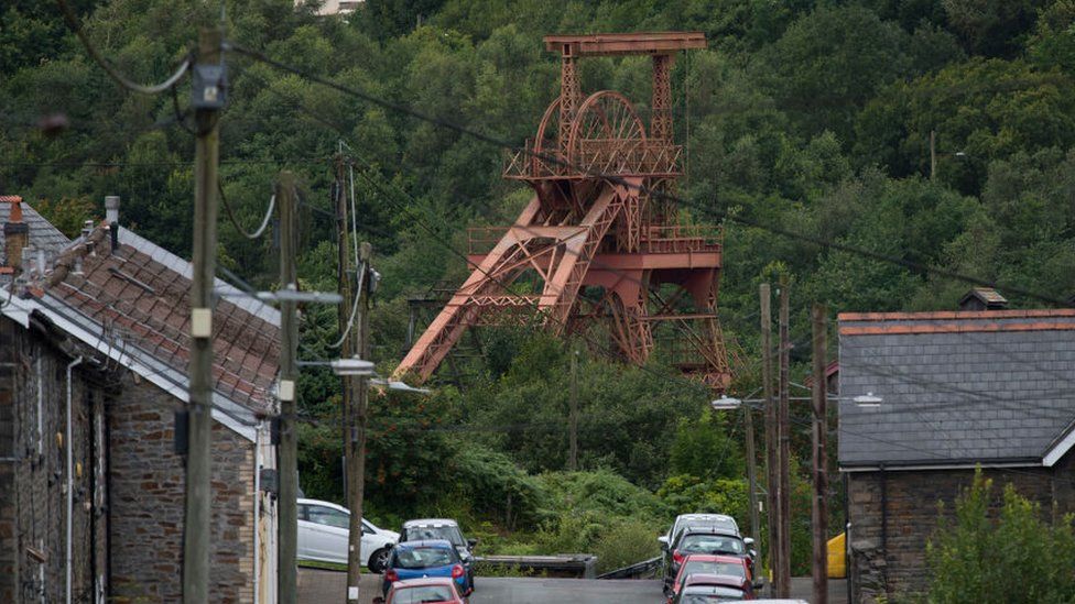 Former coal mine in the Rhondda Valley