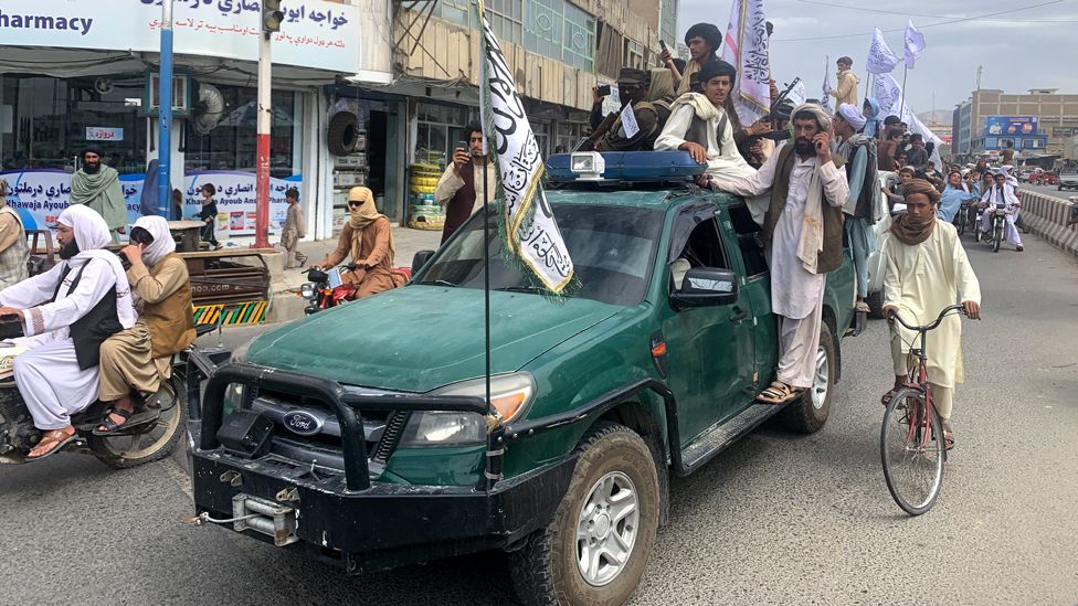 Truck carrying Taliban militants
