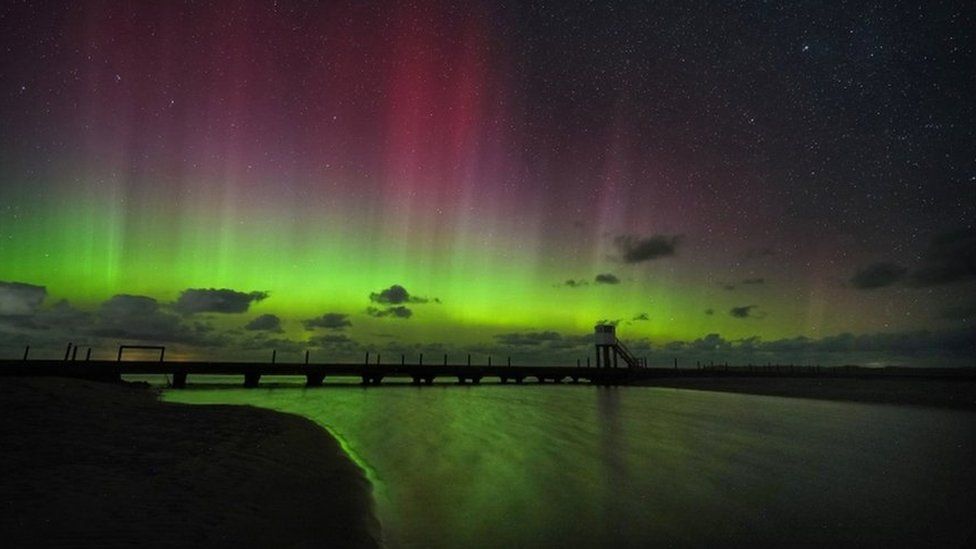 Northern Lights above Northumberland this week