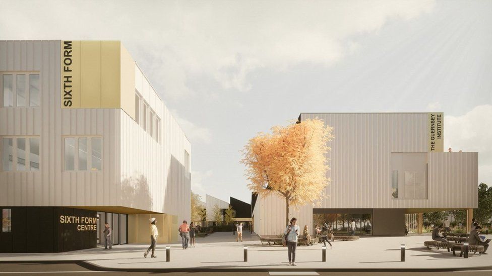 drawing of proposed Guernsey sixth form plans
