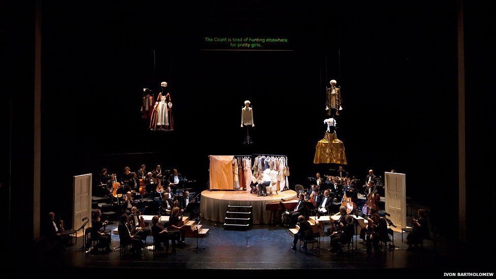 Iván Fischer conducted and directed a specially staged concert of Mozart’s sparkling farce, The Marriage of Figaro, at the Playhouse Theatre. Fischer’s startling production, acclaimed in Budapest and New York, fuses music and theatre, with the Budapest Festival Orchestra and Fischer on stage assisting the dramatic action and singers acting Mozart’s frenetic comedy in amongst the musicians.