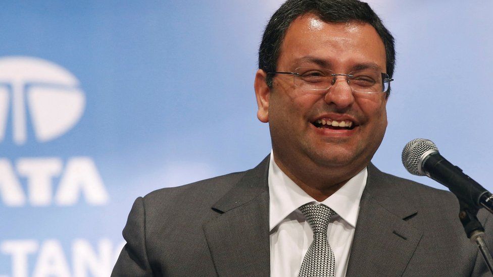 Cyrus Mistry speaks during a Tata meeting in 2014