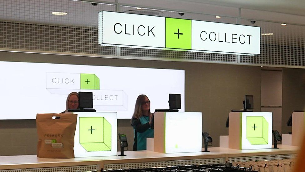 Click-and-collect services at Primark