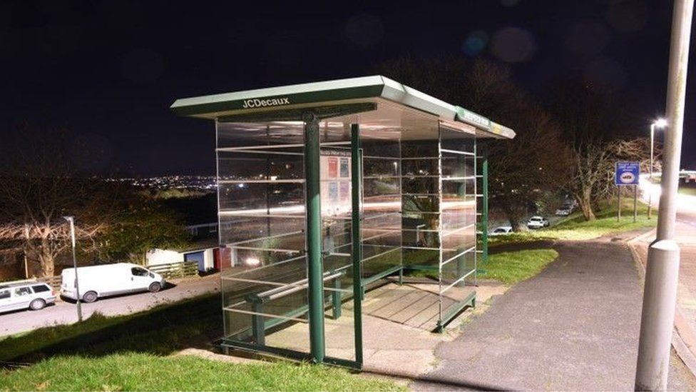 The bus stop