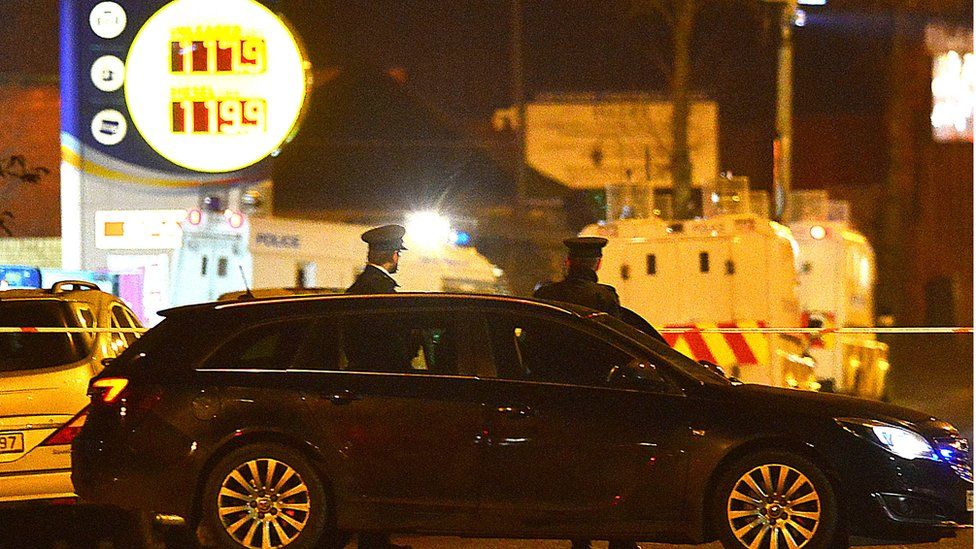 The shooting happened near a petrol station on the Crumlin Road