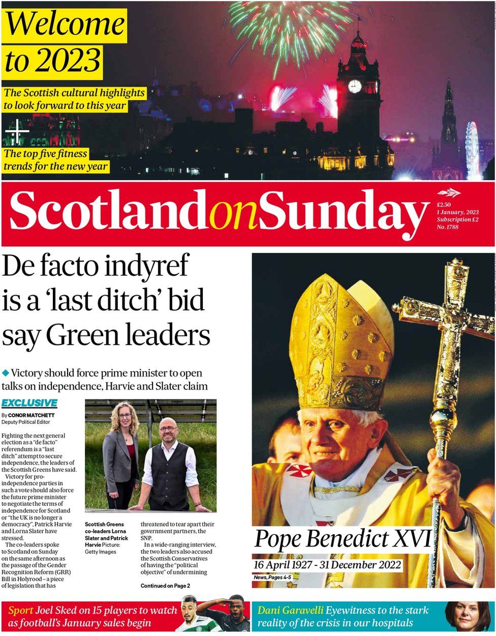 Scotland S Papers Hospital A E Crisis And Soaring Energy Bills BBC    128171391 2023 01 01 Scotland On Sunday Stss Stss 1 1 Page 0001 