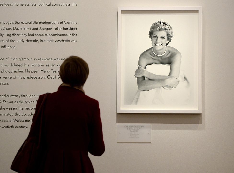 Demarchelier's famous portrait of Diana went on show at the National Portrait Gallery in London in 2016