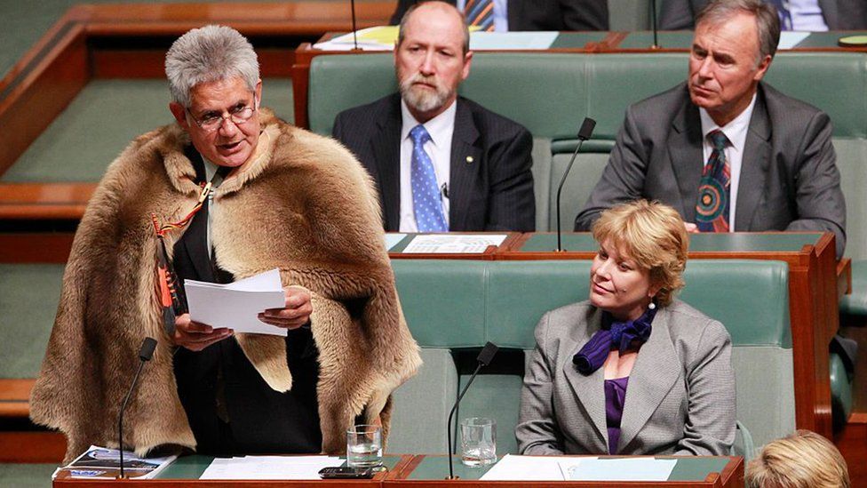 Minister for Indigenous Australians Ken Wyatt delivers his first speech in parliament
