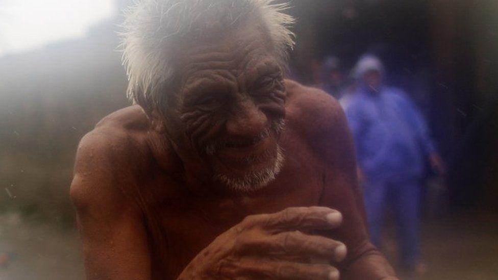 elderly man in Aparri, Cagayan province