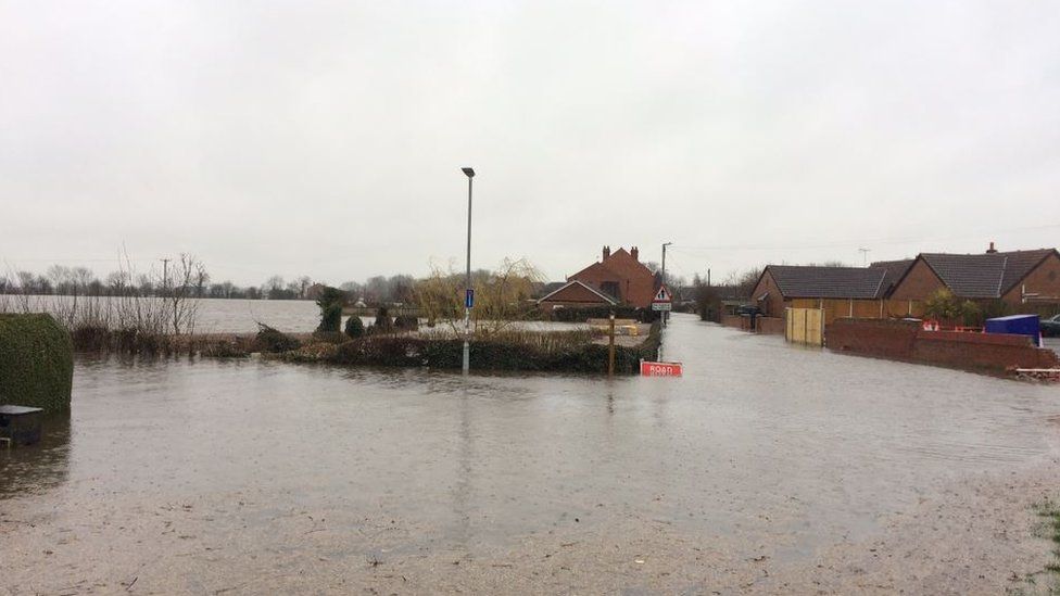 East Cowick floods