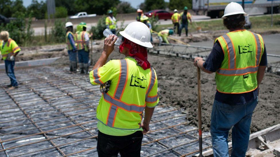 Workers in Houston