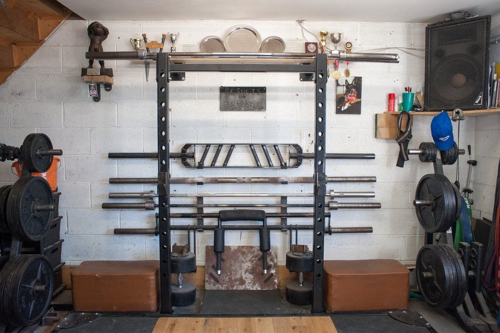 Mikey Lane's gym equipment