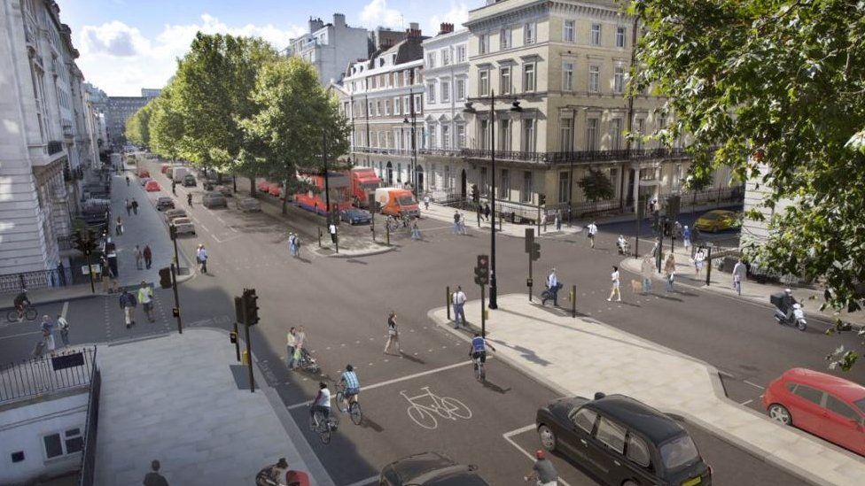 Cycle superhighway plan for London s A40 Westway BBC News