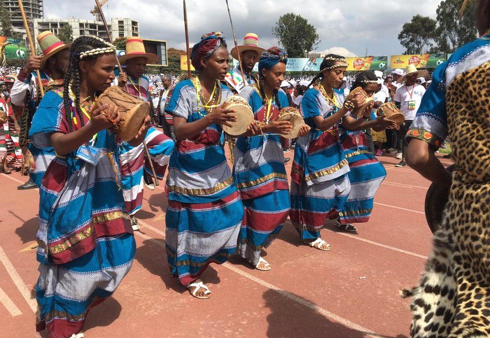 In Pictures Ethiopians Drum For Unity Bbc News 