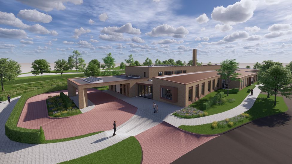 An artist's impression of the new crematorium at Roselawn