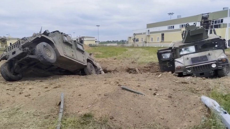 Two damaged US-made Humvee vehicles successful  Russia's Belgorod region