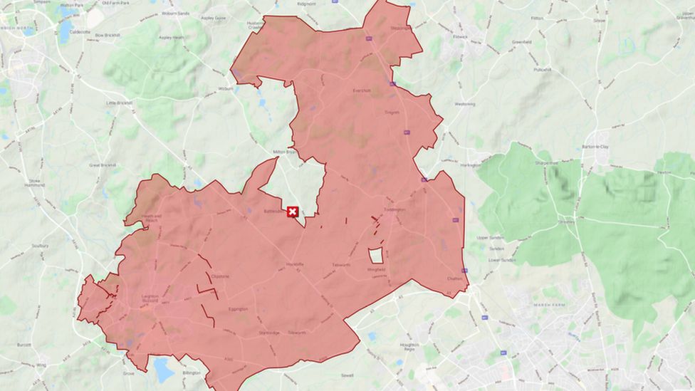 Areas affected by faulty valve