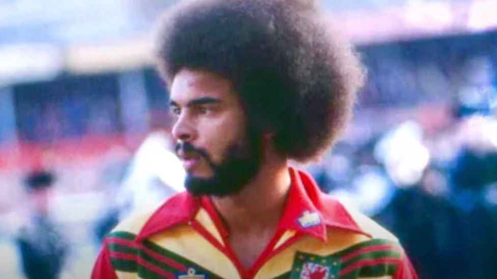 George Berry appearing for Wales in the 1970s