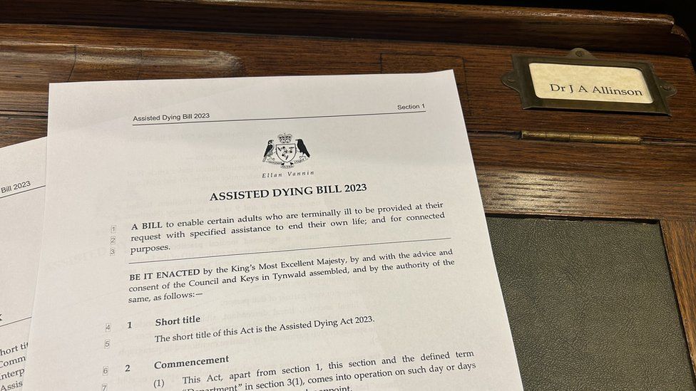 Isle of Man assisted dying bill on House of Keys desk