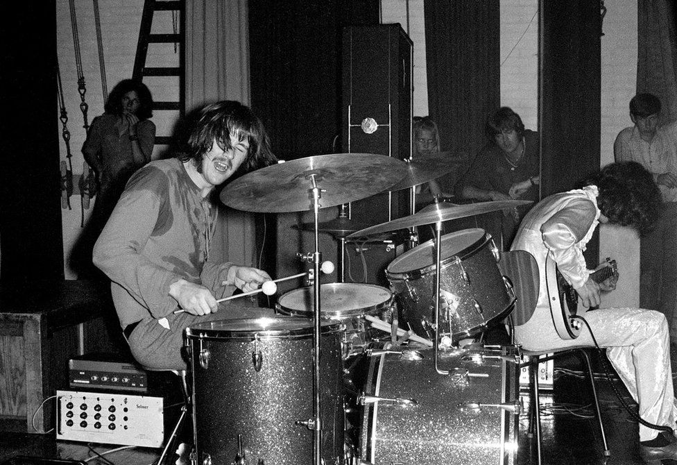 The band New Yardbirds performing in Copenhagen in 1968
