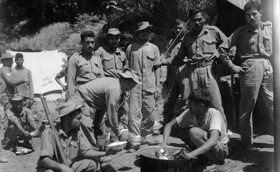 Indian soldiers in Kashmir in 1965