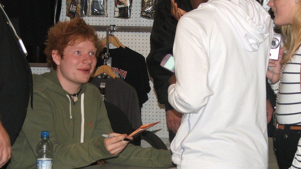 Ed Sheeran at HMV, Ipswich