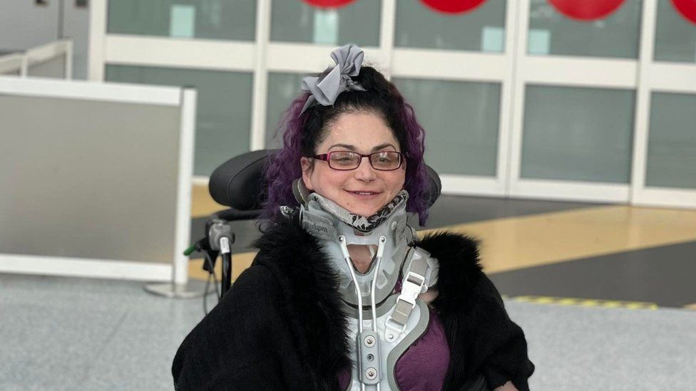 Melanie at Newcastle Airport