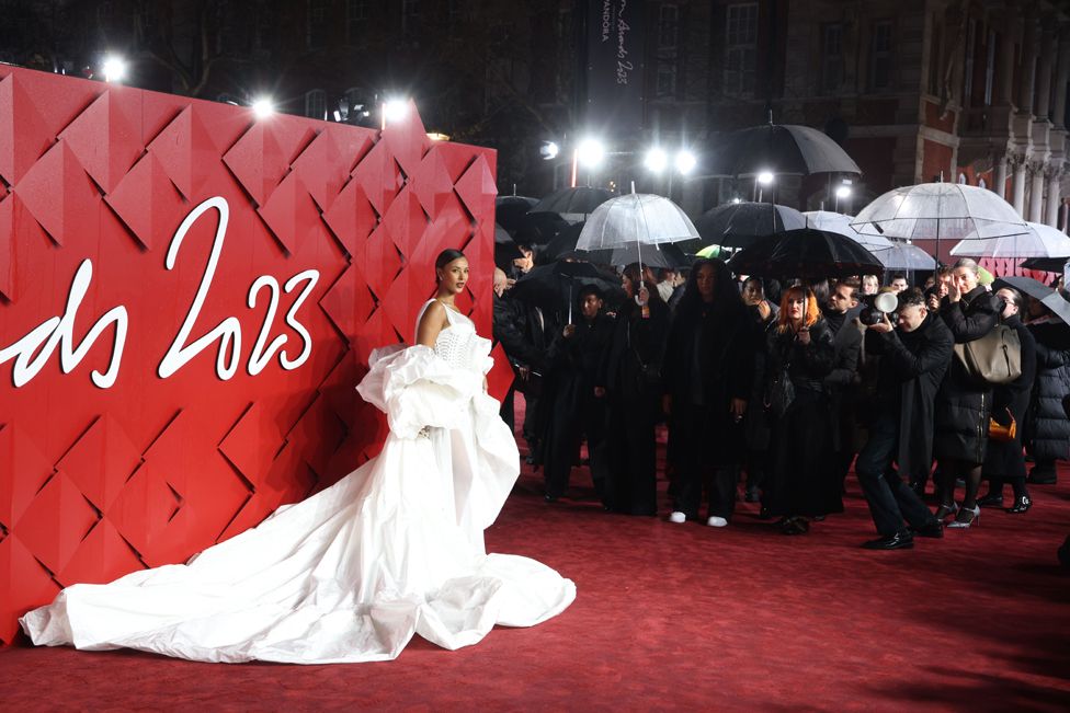 British TV presenter Maya Jama attends the Fashion Awards 2023 at the Royal Albert Hall in London, Britain, 04 December 2023.