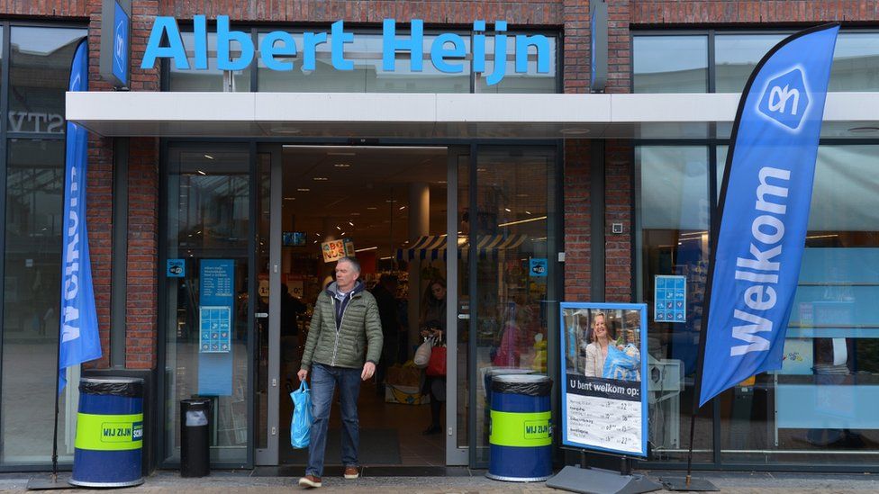 An Albert Heijn supermarket is seen in the Netherlands
