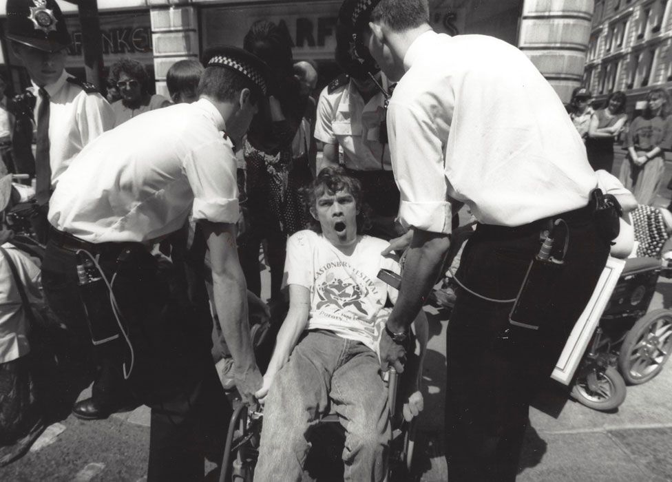 Disability Rights Protest